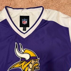 MN Vikings pullover windbreaker with side zip